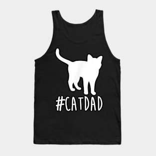 Catdad .Cat Dad . Tank Top